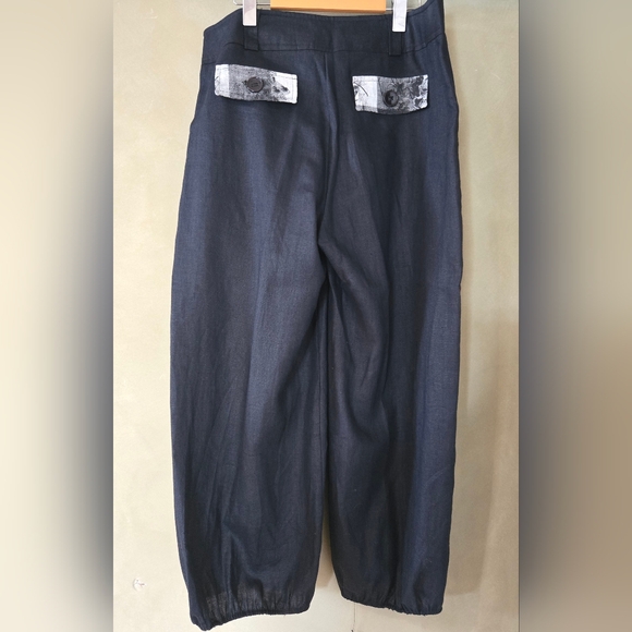 Jane & John | Women's Black and Gray Linen Vest & Pants, Size XL - Picture 5 of 16